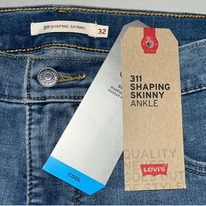NWT Levi's 311 Shaping Skinny Ankle Jeans Size 14/32